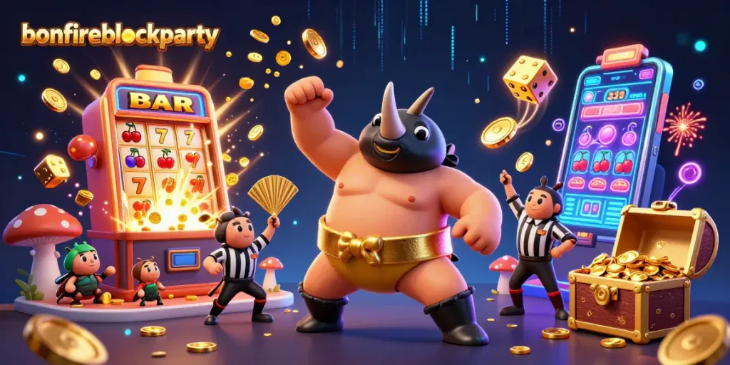 Experience the excitement of the bonfireblockparty with a thrilling casino-themed celebration.